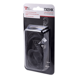 TXEHK - Micrófono-Audífono Profesional / Gancho Ajustable Tipo G / PTT de Solapa / Compatible Kenwood y TXPRO / Cable Kevlar Reforzado