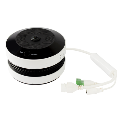 HF-VS409 - Hikvision Cámara Fisheye IP / 4 Megapixel / Detector de Humo y Temperatura HF-VS409
