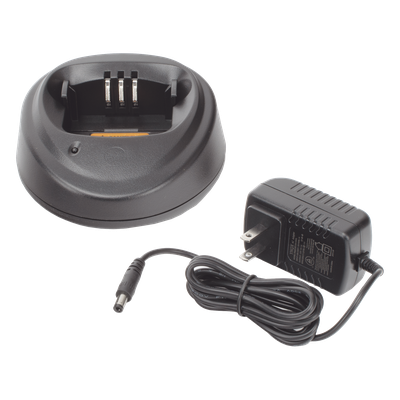 TX-CHEP450 - Cargador Rápido de Escritorio / Radios de 2 Vías / Protección Inteligente / Fuente 120 VCA Incluida / Operación -20°C a 45°C (-4°F a 113°F)