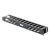 TH-ORG-1UR - Organizador de Cables Horizontal / 19" / 1UR / Acero Calibre 18 (1.21 mm) / Profundidad 64 mm