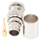 RFB-1106-I - Rf Industries,Ltd Conector Coaxial BNC Macho / Anillo Plegable / Bronce Niquelado RFB-1106-I