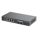 GCC6010 - Grandstream Networks GCC6010 dispositivo de redes Gigabit Ethernet (10/100/1000) Energía sobre Ethernet (PoE) Negro, Plata
