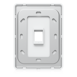 UACC-WP-KEYSTONE-V-1P - Placa Keystone / 1 Puerto / Superficie Pintable / Montaje Vertical / 4 Piezas / Policarbonato y Acero SGCC