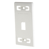 MX-FP-S-01-02B - Siemon Placa de Pared Modular / 1 Salida / Color Blanco MX-FP-S-01-02B
