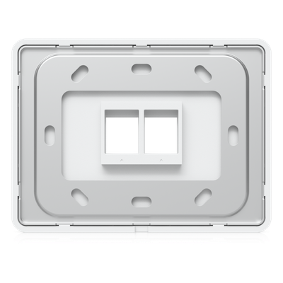 UACC-WP-KEYSTONE-H-2P - Placa de Pared Keystone / 2 Puertos / Horizontal / Superficie Pintable / 4.4 x 3.2 x 0.12 in / Paquete 4 Piezas