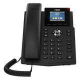 X3SPPRO - Teléfono IP / 4 Líneas SIP / Pantalla LCD 2.4" Color / PoE / Audio HD / Conferencia 6 Participantes