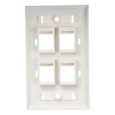 LP-FP-24 - Linkedpro By Epcom Placa de Pared Keystone / 4 Puertos / Espacio para Etiqueta LP-FP-24