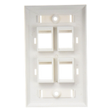 LP-FP-24 - Linkedpro By Epcom Placa de Pared Keystone / 4 Puertos / Espacio para Etiqueta LP-FP-24