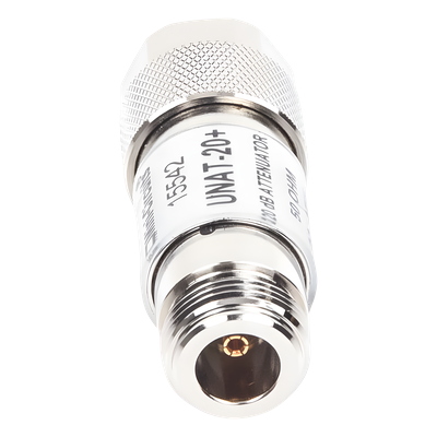 UNAT-20 - Atenuador en Línea / 20 dB ±0.3 dB / 0.5 W / DC-6 GHz / Conectores N Macho-Hembra / 50 Ω