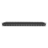 Z6-PNL-24K - Patch Panel UTP de 24 Puertos / Categoría 6 / Plano / 1UR / Precargado con Jacks Z-MAX / Acero 18 Gauge