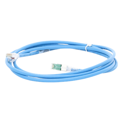 ZM6A-S07-06B - Patch Cord Cat6A S/FTP / 7 Pies (2.13 m) / CM/LS0H / Blindaje 360° / UL2043 / Alta Densidad