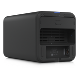UNAS-2-B - Servidor NAS Compacto / 2 Bahías 3.5" SATA / Puerto 2.5 GbE / PoE++ 60 W / Pantalla LCD 1.47" / USB-C 5 Gbps