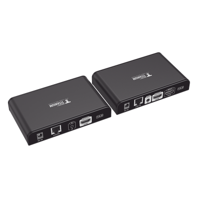 TT-383-PRO-4.0 - Kit Extensor HDMI para distancias de 120 metros / Resolución 1080P a 60Hz / Cat 6 / Soporta conexión Uno a Uno y Uno a Muchos / Soporta hasta 253 Rx / Salida Loop / Baja Latencia / Uso 24/7 / Soporta HDbitT / Compatible con Switch Gigabit