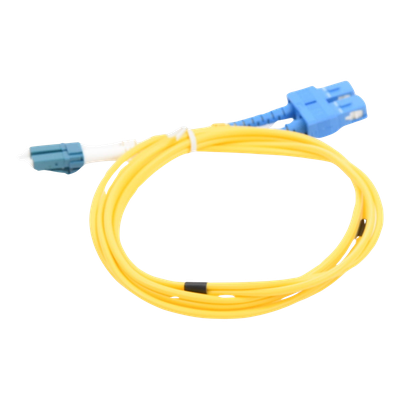 LP-FO-6060B - Cable de Fibra Óptica Monomodo UPC Duplex LC-SC, 2mm, 1m, Amarillo