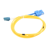LP-FO-6060B - Cable de Fibra Óptica Monomodo UPC Duplex LC-SC, 2mm, 1m, Amarillo