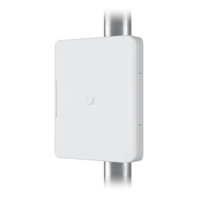UF-TERMINAL-BOX - Caja Terminal de Fibra Óptica para Exterior / IPX5 / Montaje en Poste Ø35-60 mm (1.38-2.36') / Policarbonato UV / 249×218×60 mm (9.8×8.6×2.4')