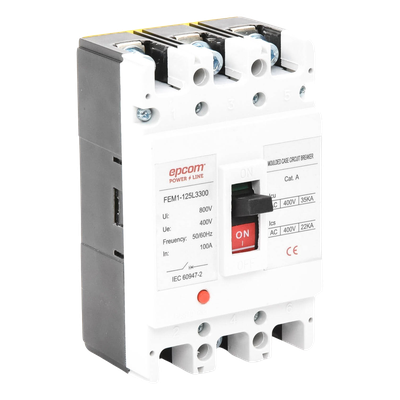 FEM11253P100A - Epcom Powerline Interruptor Térmico 3P / 100 A / 690 V CA FEM11253P100A