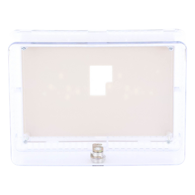 TG512A1009/U - Guarda Antimanipulación para Termostato / Policarbonato Transparente / Montaje Vertical u Horizontal / Cerradura con Llave / Tamaño Grande