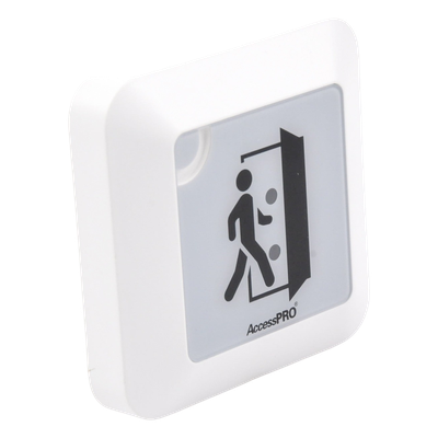 ACCESSK4DTR - Accesspro Botón de Salida Sin Contacto / Detección Ajustable 4 a 15 cm / Temporizador 0-30 s