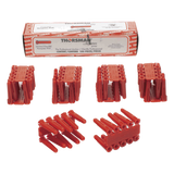 TP-2X - Taquete de Anclaje / 1/4" / Doble Expansión Multidireccional / Carga 60 kg / HDPE Resistente / Paquete 100 Piezas