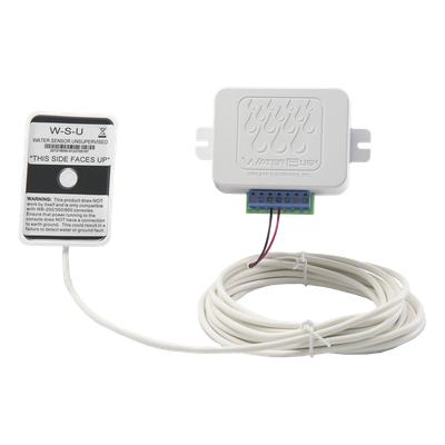 WB-200 - Detector de nivel de agua / Montaje en pared / 6 sensores en paralelo / 8-28 VDC/VAC / Relé 1A / 0°C a 54°C / 100' (30.48 m) alcance