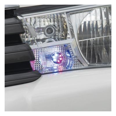 X12-RB - Estrobos Ocultos LED / 6 LED Rojo/Azul / 12 Patrones de Destello / 10-24 VCC / 1 A Máx. / Montaje Permanente / 3.2 x 1.8 cm