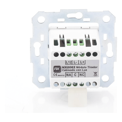 NX0062 - Ibernex Módulo de Pared para Tirador de Baño / LED Indicador Rojo / Contacto NC Supervisado
