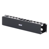 TH-ORG-2UR - Organizador de Cables Horizontal / 19" / 2UR / Acero Calibre 18 / Tapa PVC / 2.52' (30.24 in) de Profundidad
