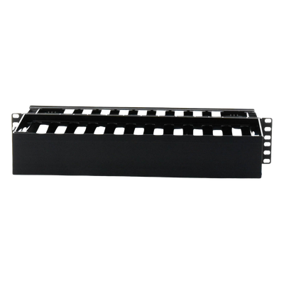 WMP1E - Organizador de Cables Horizontal / Doble Frontal y Posterior / 2UR / 19in / ABS