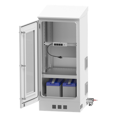 LP-FORTE-16U-BAT - Linkedpro By Epcom Gabinete de Piso Exterior / Rack 19" 16 U / Ventiladores con Termostato