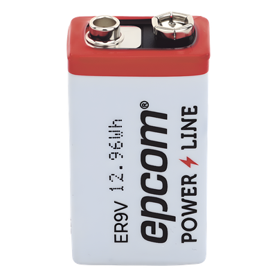 ER-9V - Epcom Powerline Batería de Litio 9V / 1200 mAh / Cloruro de Tionilo ER-9V