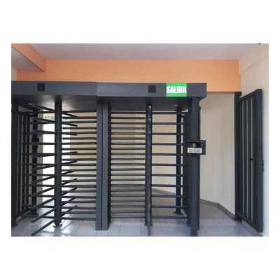 XT-200-C - Torniquete de Cuerpo Completo / 4 Ejes de Seguridad / Rotación 90° / 30 Personas por Minuto / Interior/Exterior / 110 VCA / Acero al Carbón con Pintura Gris