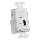 VE1801AUST - Transmisor HDMI / 4K 60Hz 4:2:0 / HDBaseT-Lite 40m / PoH / Placa de pared US / 131 pies