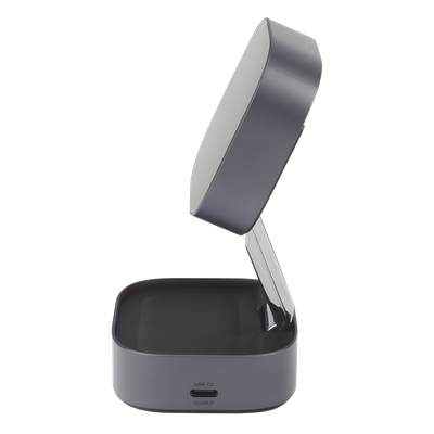 35316 - Ugreen 35316 cargador de dispositivo móvil Auriculares, Smartphone, Reloj inteligente Gris USB Cargador inalámbrico Carga rápida Interior