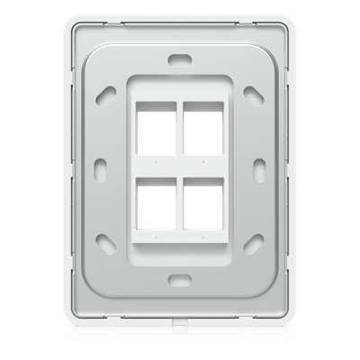 UACC-WP-KEYSTONE-V-4P - Placa Keystone / 4 Puertos / Superficie Pintable / Montaje 1-Gang / Paquete 4 Piezas