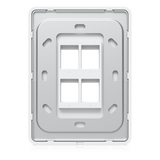 UACC-WP-KEYSTONE-V-4P - Placa Keystone / 4 Puertos / Superficie Pintable / Montaje 1-Gang / Paquete 4 Piezas