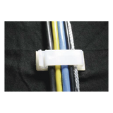 TH-CLIP-ORG - Clip Organizador de Cables / Auto-Adherible / 5 Unidades / Soporte 8.0 mm (6 AWG) / Carga 250 g (0.551 lb) / -5°C a 65°C (23°F a 149°F)