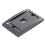 CFPE1BLY - Placa de Pared Vertical / 1 Puerto Mini-Com / Espacio para Etiquetas / ABS Negro
