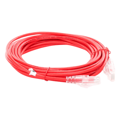LP-UT6A-500-RD-28 - Linkedpro By Epcom Cable de Parcheo Slim UTP Cat6A / 5 m (16.40 ft) / 28 AWG LP-UT6A-500-RD-28