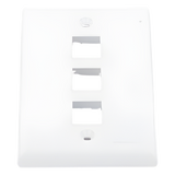 NK3FNWH - Panduit Placa de Pared Vertical / 3 Puertos Keystone / ABS NK3FNWH