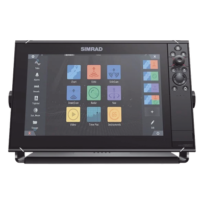 000-15403-002 - Pantalla Náutica NSS12 evo3S / Pantalla SolarMAX IPS 12 Pulgadas / Procesador iMX 8 / Ecosonda Integrada 1kW CHIRP / Conectividad Inalámbrica / Cartografía C-MAP® Preinstalada / Compatibilidad con Accesorios Simrad / Montaje Flush