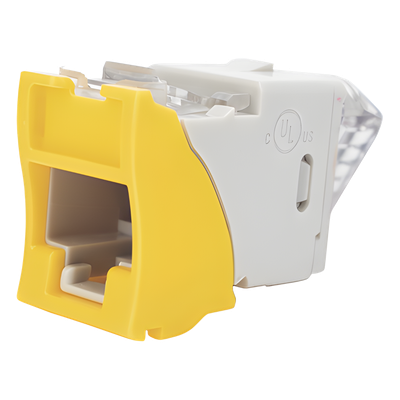 U6-K05NS - Jack Keystone Cat6 UTP / 250 MHz / Amarillo / -10 a 60°C / 22-24 AWG / T568A/B