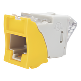 U6-K05NS - Jack Keystone Cat6 UTP / 250 MHz / Amarillo / -10 a 60°C / 22-24 AWG / T568A/B