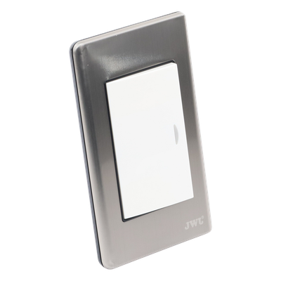 JTL-E7501 - Apagador Sencillo de 10 A 127 V CA ~ 60 Hz / Placa de Acero.