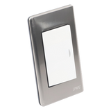 JTL-E7501 - Apagador Sencillo de 10 A 127 V CA ~ 60 Hz / Placa de Acero.