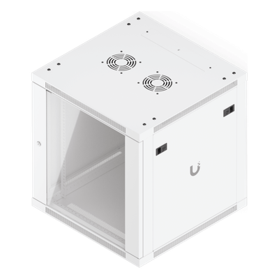 UACC-RACK-12U-WALL-600-G - Gabinete Rack 12U / Montaje en Pared / 4 Postes / Vidrio Templado / Carga 80 kg (176 lb) / 598 × 600 mm