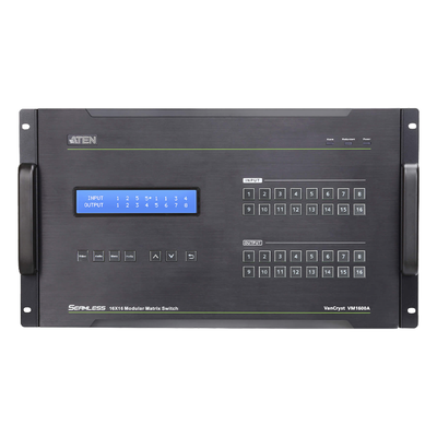 VM1600A - Matriz de Conmutación HDMI / 16 Entradas x 16 Salidas / Expansible a 32x32 / Seamless Switch / 15.2 Gbps / Control Red Dot