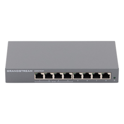 GWN7701P - Grandstream Networks GWN7701P dispositivo de redes No administrado Gigabit Ethernet (10/100/1000) Energía sobre Ethernet (PoE) Negro