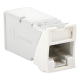 Z6-02 - Jack UTP Categoría 6 / Montaje Híbrido Plano y Angulado / Terminación Z-Tool / Control de Ruido Interno / Color Blanco