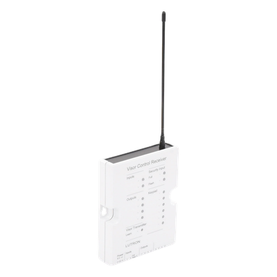 RRDVCRXWH - Lutron Electronics Receptor de Control de Visera / 4 Salidas de Contacto Seco / 2 Entradas